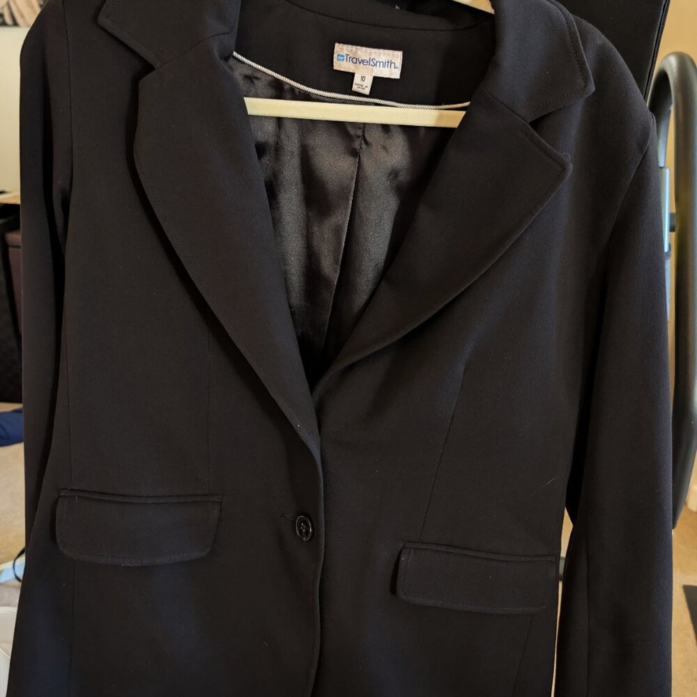 Black TravelSmith Jacket Size 10